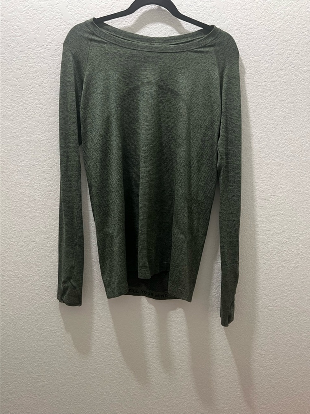 Lululemon Swiftly Tech Long Sleeve Olive Green Size 14 Still Your Mind